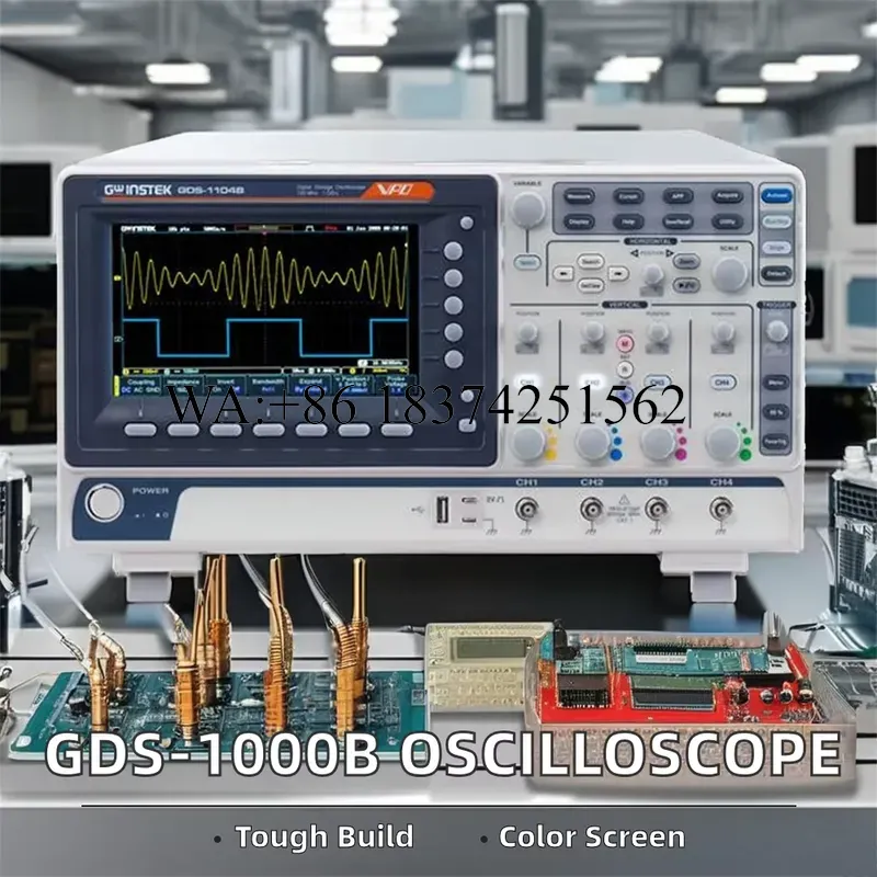 Digital Storage Oscilloscope 4 Channel 100Mhz - Wmwmnu สำหรับ GDS-1104B ออสซิลโลสโคปแบบดิจิทัล 4 ช่องสัญญาณ