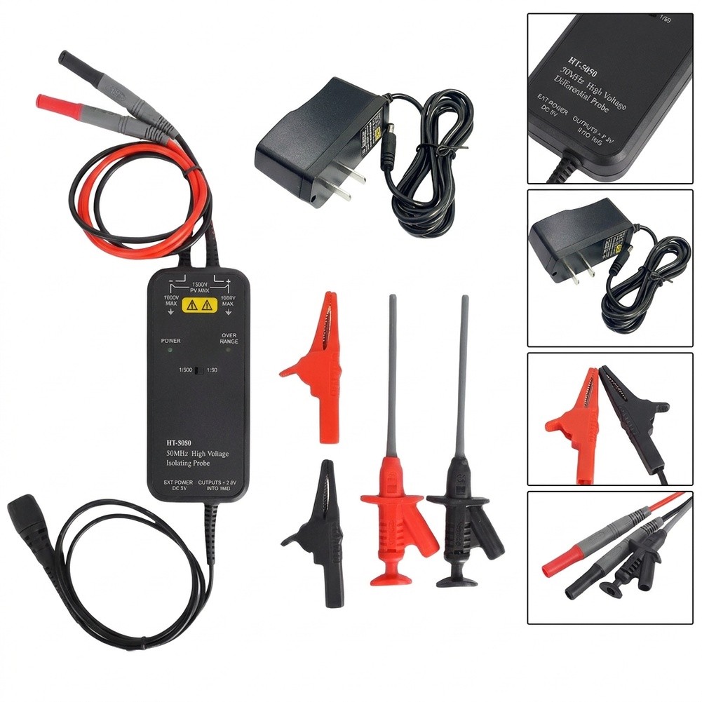HT8050 HT8100 หัววัดออสซิลโลสโ - High Voltage Differential Probe 100Mhz 1300V บทวิจารณ์และราคา
