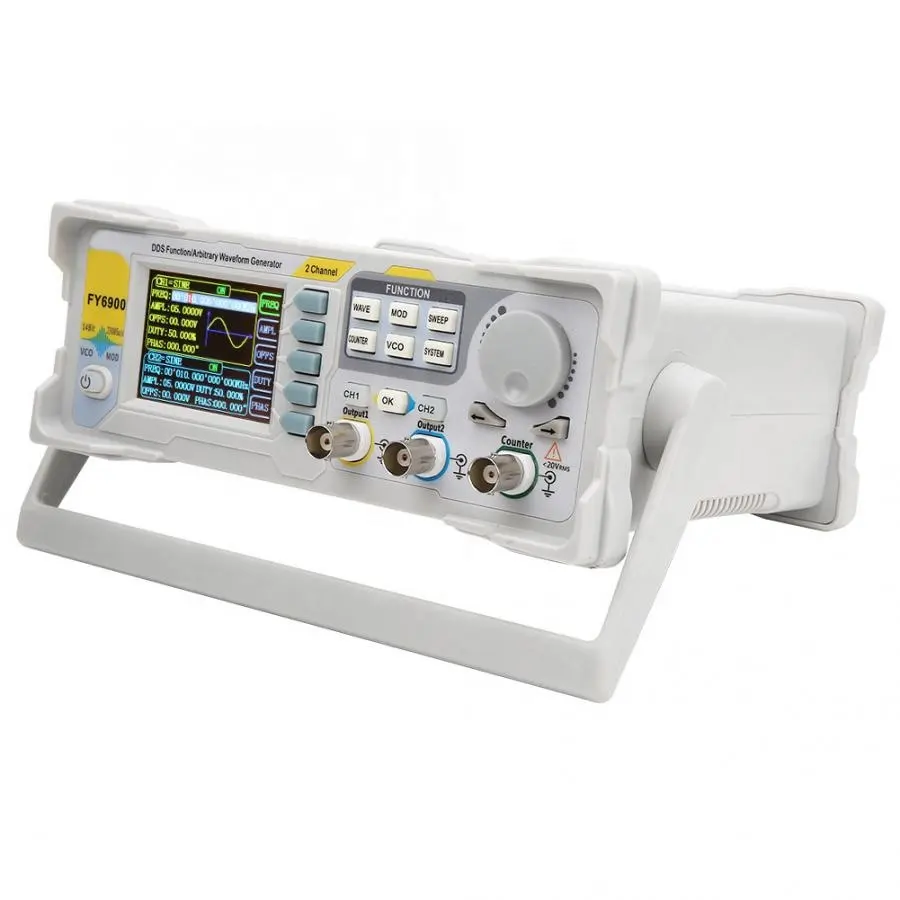 เครื่องกำเนิดสัญญาณรูปคลื่นตาม - Dual Channel Arbitrary Waveform Function Generator 60Mhz บทวิจารณ์และราคา