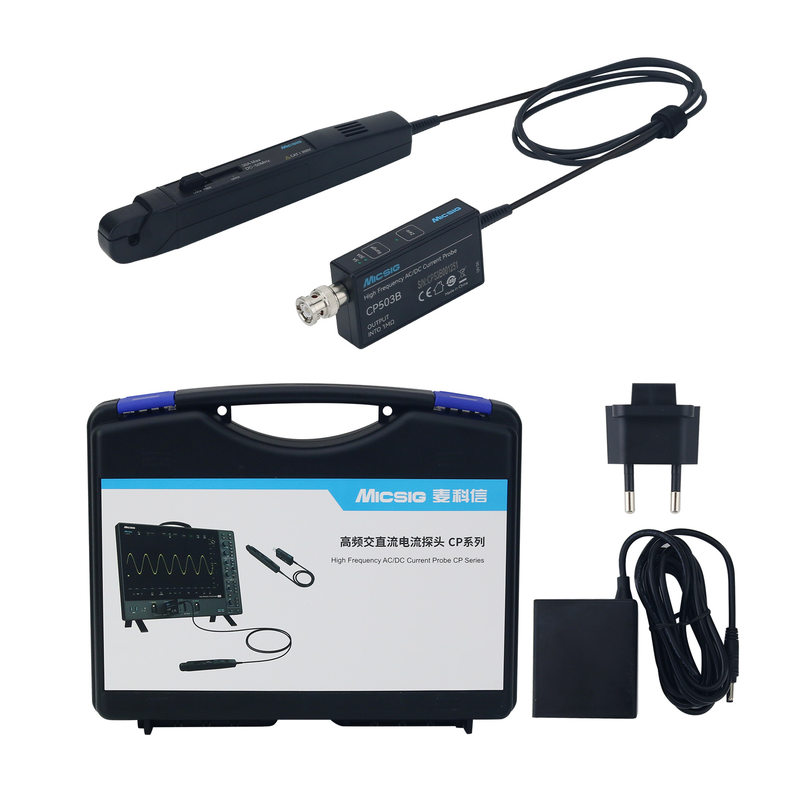 หัววัดกระแสไฟฟ้า AC/DC ความถี่ - Current Probe Ac Dc 50Mhz Oscilloscope บทวิจารณ์และราคา