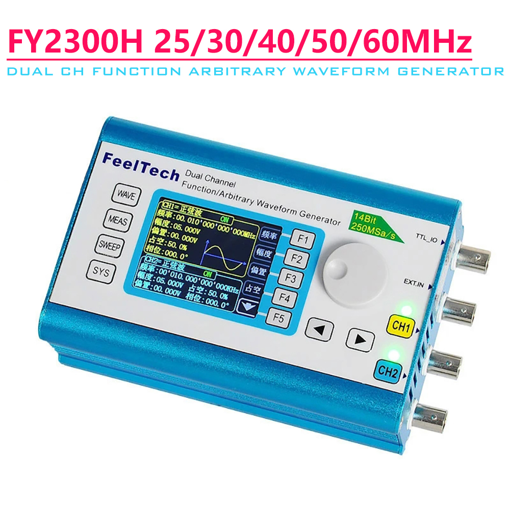 เครื่องกำเนิดสัญญาณรูปคลื่นอิส - Dual Channel Arbitrary Waveform Function Generator 60Mhz บทวิจารณ์และราคา